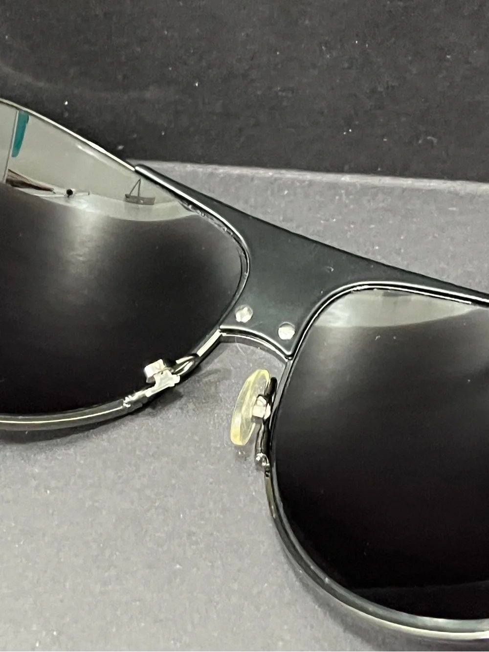 Dior Black Aviator Sunglasses with Dark Lenses